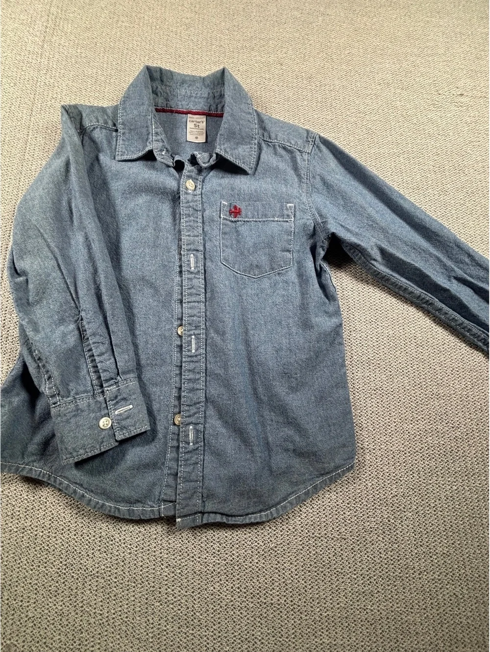 Carter's Toddler Denim Button-Up Shirt 5T